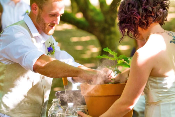 Plant a tree wedding ceremony